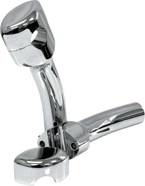 LA CHOPPERS LA-7406-05 Hefty Smooth Handlebar Risers for 1-1/4" Handlebars - Pullback - 5-1/2" - Chrome - Pullback 5-1/2" Chrome