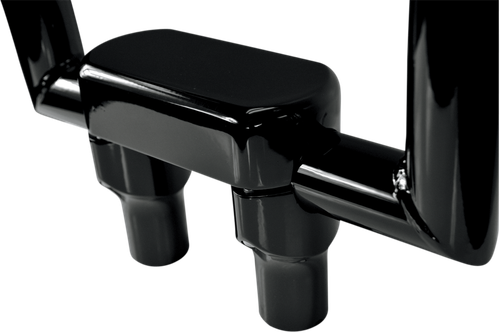 LA CHOPPERS LA-7446-03B Hefty Handlebar Riser & Top Clamp Kit - 3" - Black - 3" Black