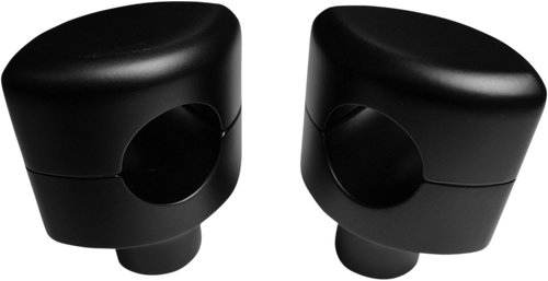 LA CHOPPERS LA-7406-01M Hefty Smooth Handlebar Risers for 1-1/4" Handlebars - 1-1/2" - Flat Black - 1-1/2" Flat Black