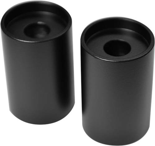 LA CHOPPERS LA-7414-03M Handlebar Riser Extensions - 2" x 1-1/4" - Flat Black - 2" x 1-1/4" Flat Black