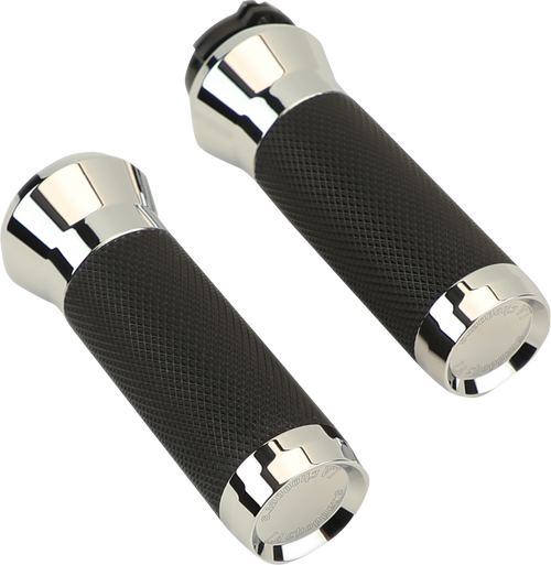 LA CHOPPERS LA-7492-01 Grips - Cable - Chrome - Cable Chrome