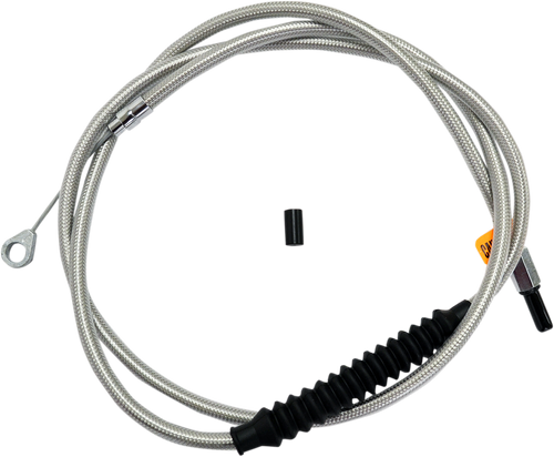 LA CHOPPERS LA-8010C19 Stainless Steel Braided Clutch Cable - 18"-20" Ape Hangers - '08-'16 Touring/Trike - 18"-20" Ape Hangers '08-'16 Touring/Trike