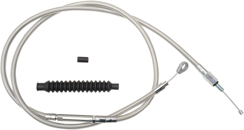 LA CHOPPERS LA-8005C13 Stainless Steel Braided Clutch Cable - 12"-14" Ape Hangers - '96-'07 Touring - 12"-14" Ape Hangers '96-'07 Touring