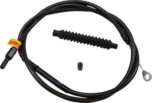LA CHOPPERS LA-8005C13M Midnight Braided Clutch Cable - 12"-14" Ape Hanger Handlebars - '96-'07 Touring - 12"-14" Ape Hanger Handlebars '96-'07 Touring