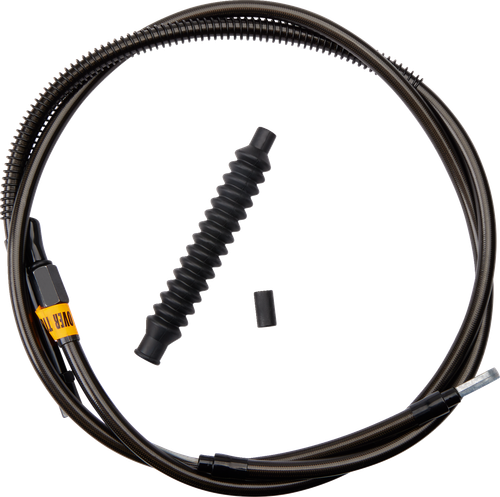 LA CHOPPERS LA-8110C13M Midnight Braided Clutch Cable - 12"-14" Ape Hanger Handlebars - '07-'15 Softail - 12"-14" Ape Hanger Handlebars '07-'15 Softail