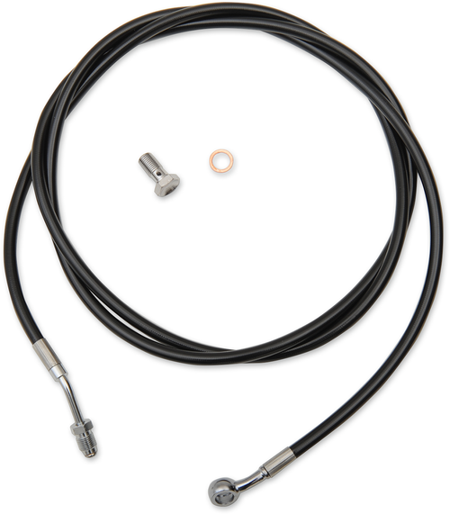 LA CHOPPERS LA-8054C13B Black Vinyl Clutch Cable - 12"-14" Ape Hanger Handlebars - '17-'20 Touring/Trike - 12"-14" Ape Hanger Handlebars '17-'20 Touring/Trike