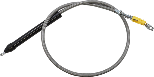 LA CHOPPERS LA-8155C13 Stainless Steel Braided Clutch Cable - Quick Connect - 12"-14" Ape Hangers - '18-'24 Softail - Quick Connect 12"-14" Ape Hangers '18-'24 Softail