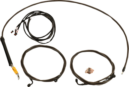 LA CHOPPERS LA-8059KT3-16M Complete Plug-and-Play Cable Kit - 15" - 17" Handlebars - '23-'25 Touring - Midnight - 15" 17" Handlebars '23-'25 Touring Midnight