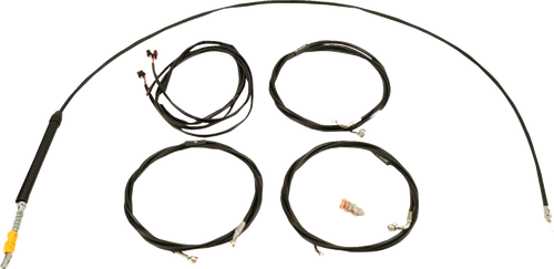LA CHOPPERS LA-8059KT3-19B Complete Plug-and-Play Cable Kit - 18" - 20" Handlebars - '23-'25 Touring - Black - 18" 20" Handlebars '23-'25 Touring Black