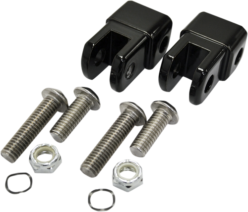 LA CHOPPERS LA-7202-01B Male Foot Peg Adapters - Black