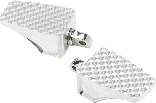 LA CHOPPERS LA-P100-01 County Line Billet Foot Pegs - Front - Raw - Front Raw