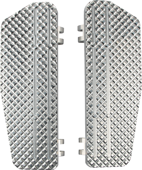 LA CHOPPERS LA-P101-00 County Line Billet Floorboards - Raw - FL - Raw FL