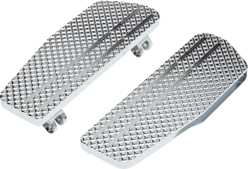 LA CHOPPERS LA-P101-00C County Line Billet Floorboards - Chrome - FL - Chrome FL