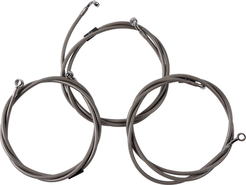 LA CHOPPERS LA-8059B08 Brake Line - Chrome