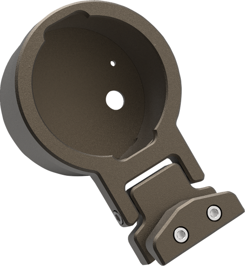 LA CHOPPERS LA-7397-01Z Gauge Mount - Single - Bronze - Dyna - Single Bronze Dyna