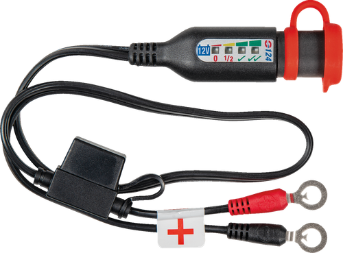 TECMATE O-124 OptiMate™ Permanent Power Lead with Battery/Charge Status - 24"