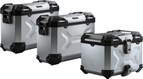 SW-MOTECH ADV.01.129.75000/S Adventure Luggage System - Silver Honda NC750 '14-'15