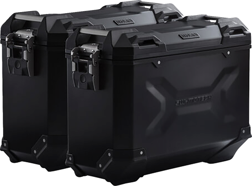 SW-MOTECH KFT.11.483.70001/B TRAX ADV Aluminum Case System - Black Triumph Tiger 1200/Tiger Explorer 1200 '12-'21