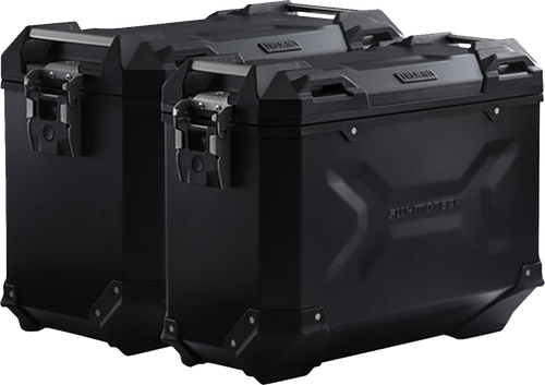 SW-MOTECH KFT.07.664.70001/B TRAX ADV Aluminum Case System - Black BMW R 1200/1250 GS '12-'24