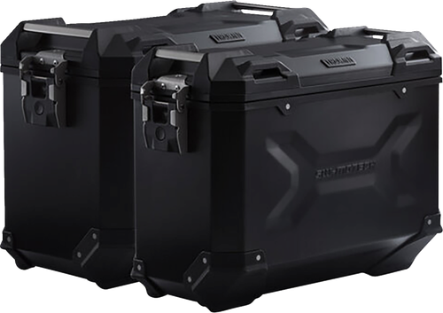SW-MOTECH KFT.05.765.70000/B TRAX ADV Aluminum Case System - Black Suzuki V-Strom 650 '11-'16