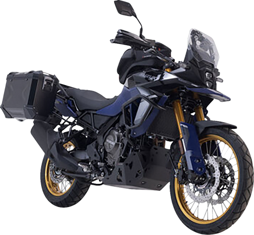 SW-MOTECH KFT.05.845.70000/B TRAX ADV Aluminum Case System - Black Suzuki V-Strom 800 '23-'24