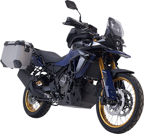 SW-MOTECH KFT.05.845.70000/S TRAX ADV Aluminum Case System - Silver Suzuki V-Strom 800 '23-'24