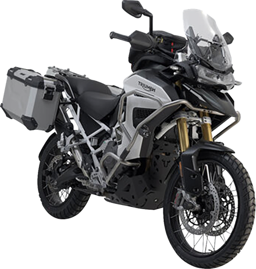 SW-MOTECH KFT.11.905.70102/S TRAX ADV Aluminum Case System - Silver Triumph Tiger Explorer 1200 '22-'25