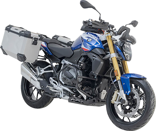 SW-MOTECH KFT.07.573.70100/S TRAX ADV Aluminum Case System - Silver BMW R 1200/1250 R '14-'24
