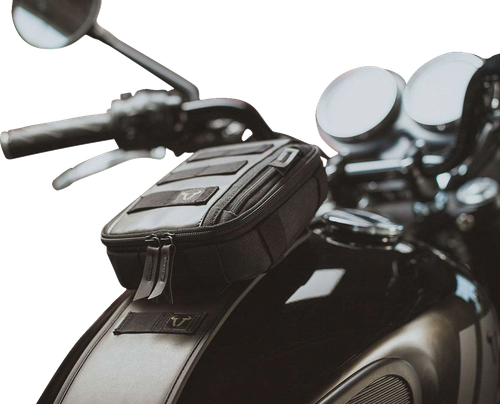 SW-MOTECH BC.TRS.11.249.50000 Legend Gear Tank Strap System - with LA3 Smartphone Bag Triumph