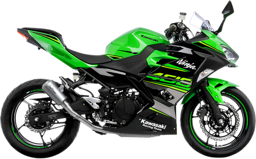 LEOVINCE 15218U LV-10 Slip-On Muffler - Stainless Steel Ninja 400/500