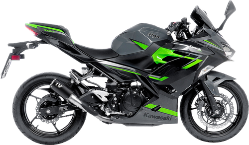 LEOVINCE 15400SBU LV Corsa S Black Edition Slip-On Muffler - Kawasaki Ninja 400/500