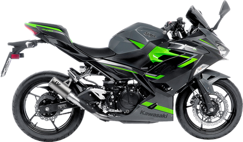 LEOVINCE 15400STU LV Corsa S Slip-On Muffler - Titanium Kawasaki Ninja 400/500