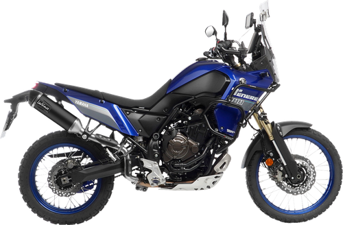 LEOVINCE 14465EBU: LV One Evo Slip-On Muffler - High Mount Black Tenere 700