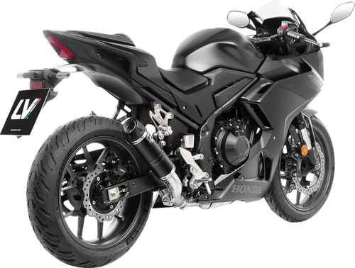 LEOVINCE 15506EBU GP Corsa Evo Slip-On Muffler - Black Stainless Steel CB/CBR 500 F/R/X