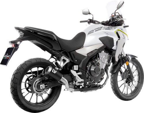 LEOVINCE 15273BU LV-10 Slip-On Muffler - Black Stainless Steel CB/CBR 500 F/R/X