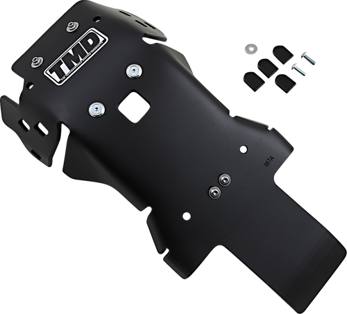 T.M. DESIGNWORKS KHLG-136-BK Full-Coverage Skid Plates with Linkage Protection - Black Gas Gas | Husqvarna | KTM