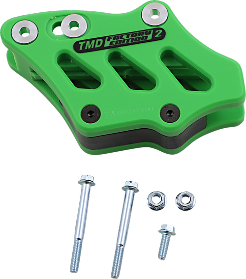 T.M. DESIGNWORKS RCG-KX5-GR Chain Guide - Green Kawasaki