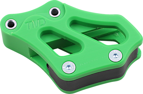 T.M. DESIGNWORKS RCG-KA65-GR Chain Guide - Green Kawasaki/Suzuki