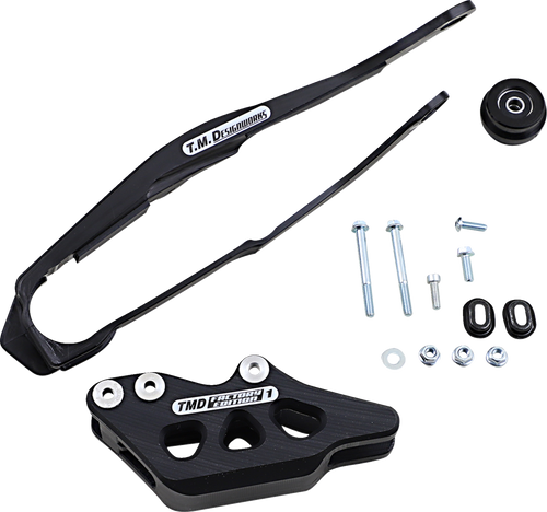 T.M. DESIGNWORKS DCK-OR4-BK Chain Guide and Slider Kit - Honda Black
