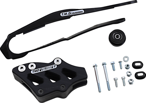T.M. DESIGNWORKS DCK-OR6-BK Chain Guide and Slider Kit - Honda Black