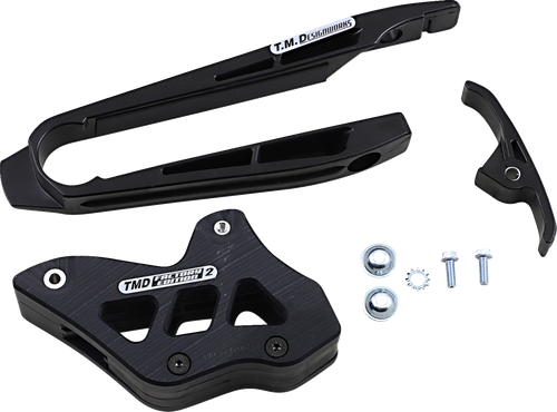 T.M. DESIGNWORKS DCK-ORK-BK Chain Guide and Slider Kit - KTM/Husaberg Black