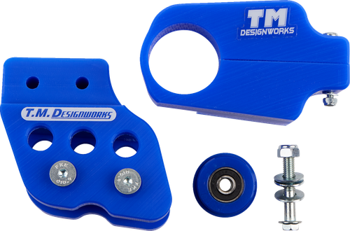 T.M. DESIGNWORKS YCP-BAN-BU Chain Guide and Slider Kit - Banshee 350 Blue