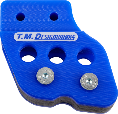 T.M. DESIGNWORKS RCG-007-BU Chain Guide - Blue Honda/Yamaha/Kawasaki/Suzuki
