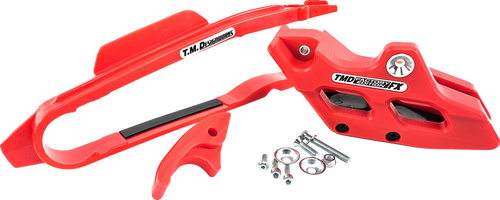 T.M. DESIGNWORKS FXK-BT2-RD Chain Guide and Slider Kit - Red Beta