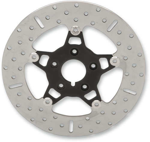 EBC FSD009BLK FSD Series Stainless Steel Front Brake Rotor for Big Twins - Black Carrier