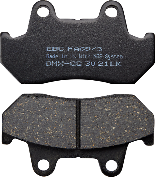 EBC FA69/3 Organic Base "FA" Brake Pads