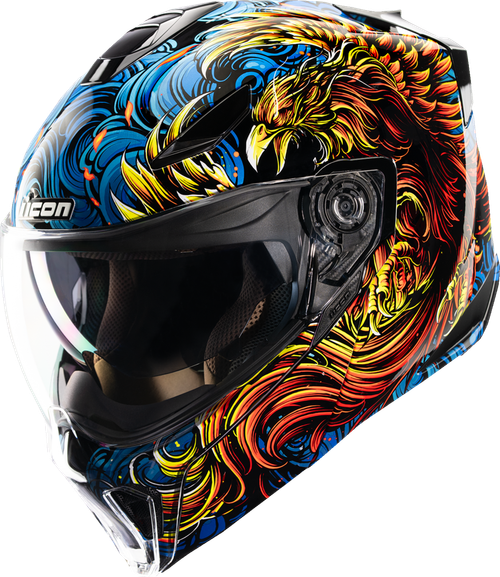 ICON 0100-2727 Threshold™ Burn Birdie Burn Modular Helmet - Burn Birdie Burn Blue 3XL