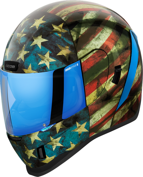 ICON 0101-14785 Airform™ Old Glory Helmet - Old Glory Large