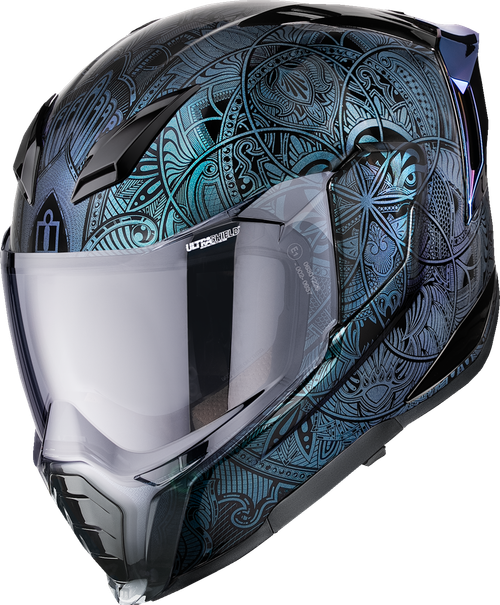 ICON 0101-18700 Ultraflite™ Opal Mandala MIPS® Helmet - Opal Mandala MIPS® Blue 3XL