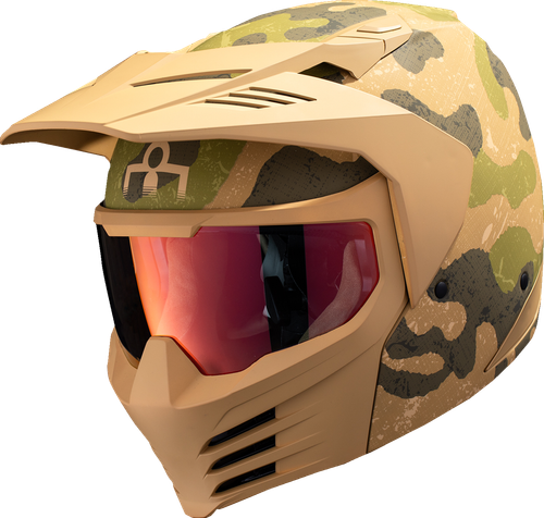 ICON 0104-3295 Elsinore™ Magnacross Helmet - Magnacross Tan Medium